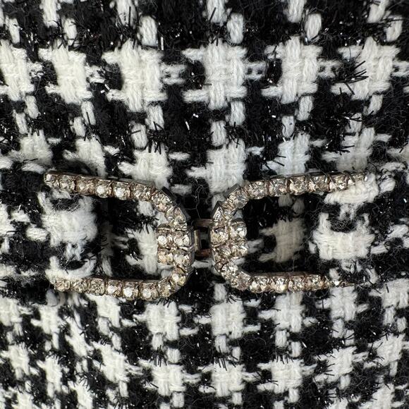 Arden B. Plaid Houndstooth Blazer 3/4 Sleeve Jacket Medium-Preppy, Old-Money - Picture 7 of 8